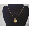 Image 1 : Incredible 14K Yellow Gold 24" Chain with Virgin Mary Pendant - Total Weight: 14.2g