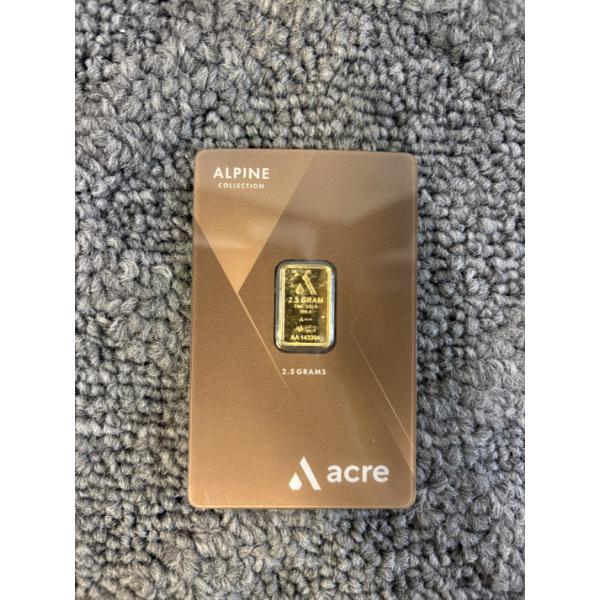 Acre Limited Edition Mint 2.5g .9999 Fine Gold Bar In Certification Card