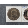 Image 4 : Lot of Three Assorted Eisenhower Dollars Including Cameo Proof! 