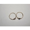 Image 4 : Two 10K Gold Rings With Deep Red and Blue Stones - Both Size 9 - TW: 2.0g