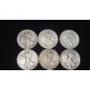 Image 2 : Assorted Years & Mint Marks 90% Silver Walking Liberty Half Dollars - Face Value: $5.00