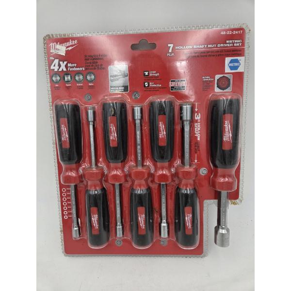 New In Package- Milwaukee 7 Piece Metric Hollow Shaft Nut Driver Set