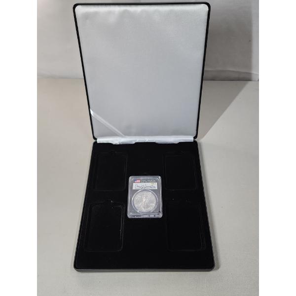 2021 PCGS MS 70 Silver Eagle FDOP Type 2 - 1oz Fine Silver - Signed by Emily Damstra