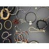 Image 3 : Lot of Tons of Costume Bracelets - Bangle Style- Some Layered - Beaded - Red Earrings