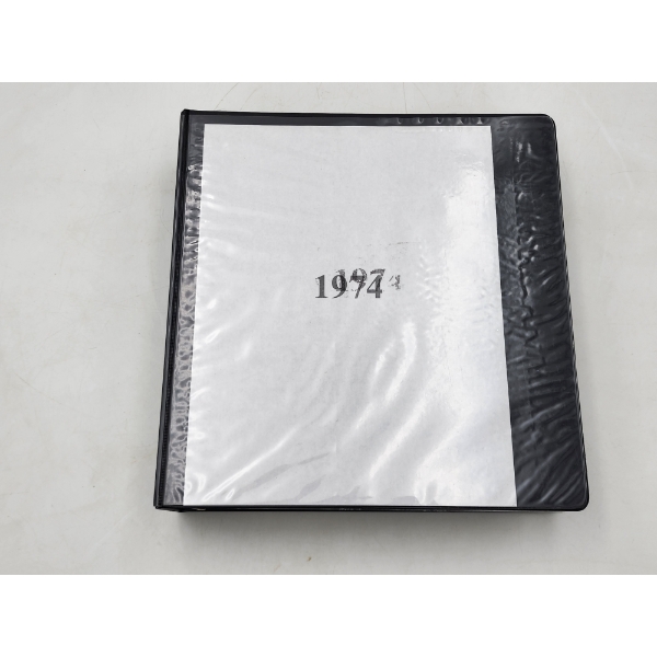 Huge Binder of Assorted 1974 Football Trading Cards 