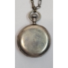 Image 14 : Silver Locle Swiss Pocket Watch With Hunter Case, Chain, Money Clip & Key - Weight: 117.7g