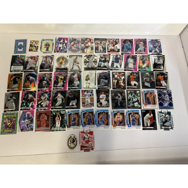 Motorcycle Box full of Baseball, football & Basketball Cards -  Includes Juan Gonzalez - Maxx Crosby
