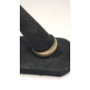 Image 3 : Vintage 10K Yellow Gold Domed Band Ring With Flush-Set Diamonds - Size 8 - Weight: 2.0g