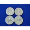 Image 2 : x4 Assorted Years U.S. 90% Silver Washington Quarters FV: $1.00