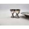 Image 5 : Silver-Plated Items: 2 Serving Trays and 6 Small Goblets - TW: 2.0lbs
