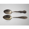 Image 1 : x2 Mount Union College Alliance Ohio Souvenir Spoons TW: 36.2g