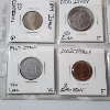 Image 12 : Two Binder Pages Filled with Assorted World Coins: Switzerland, France, Sweden, Italy, & More!