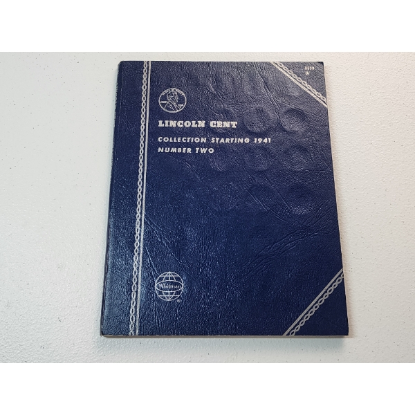 Lincoln Cent Collection Book Starting 1941 (Incomplete) FV: $0.89
