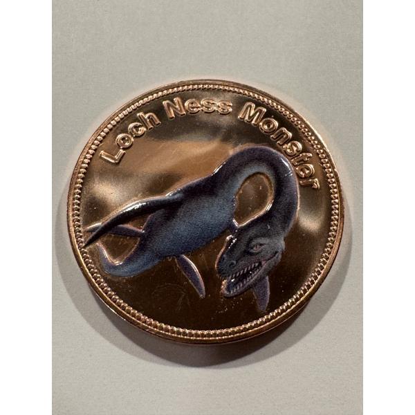 Incredible Loch Ness Monster .999 Fine One Troy Ounce Copper Coin - Mint Condition