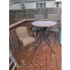 Image 1 : High Top Patio Table with Four Chairs