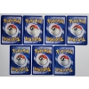 Image 2 : Seven Assorted Vintage Fossil, Jungle &  Neo Era Pokemon Trading Cards Including Brock's Onix!
