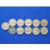 Image 4 : x11 Assorted Years Jefferson Wartime Nickels FV: $0.55