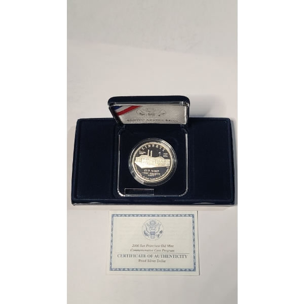 2006-S San Francisco Old Mint Commemorative Coin Program 90% Silver Proof Silver Dollar