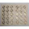 Image 1 : Assorted U.S 90% Silver Mercury & Roosevelt Dimes In Dime Saver Book - Face Value: $3.00