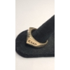 Image 3 : Vintage EMP Men's 10K Yellow Gold CTO Geometric Signet Ring With Diamonds - Size 11.5 - Weight 13.7g