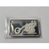 Image 2 : Rare! Motorcycles 1973 One Troy Ounce .999 Fine Silver Bar - CHI Essayer Fondeur