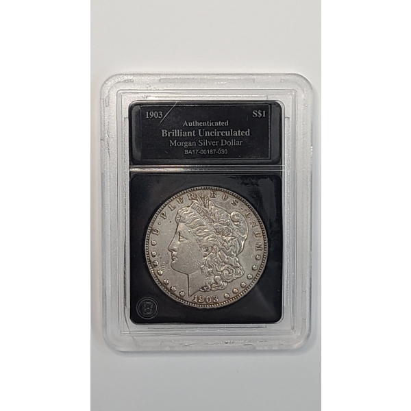 United States 1903 Brilliant Uncirculated Morgan 90% Silver Dollar