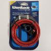 Image 1 : WordLock Resettable Word Combination Cable Bike Lock - Red (6'x.5")
