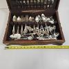 Image 5 : Vintage Normandy Rose Silver-Plated Flatware Canteen Set (5.6lbs)