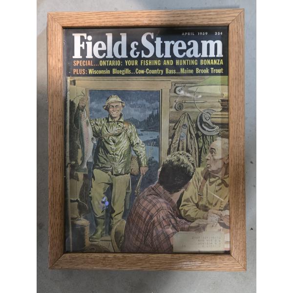 April 1959 Wood Framed Field & Stream Magazine 9.5'' x 12.5''