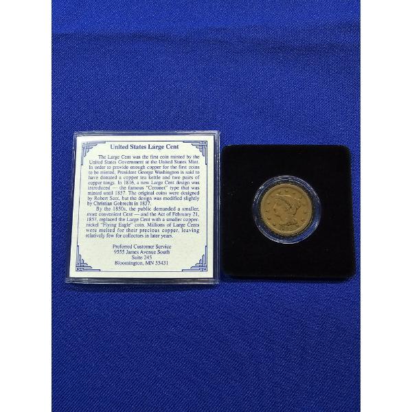 1849 Lady Liberty Head Large Cent - Higher Grade, Very Good Condition