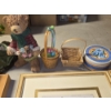 Image 6 : *Pick Up At Mantua Home-No Shipping Available* Pretty Framed Floral Prints, Tins, Baskets, Doll Deco