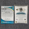 Image 6 : Two Upper Deck AUTOGRAPHED Jacksonville Jaguars NUMBERED Rookie Football Trading Cards Ft PATCH!