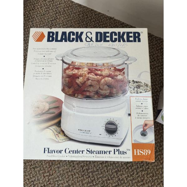 PICKUP IN CANTON - New In Box Black & Decker Steamer Plus, Salad Spinner And Silver Tone Server Bowl