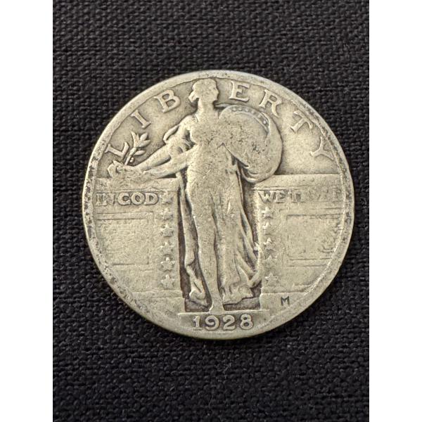 Rare High Grade 1928 Walking Liberty Silver Quarter - Mint Condition