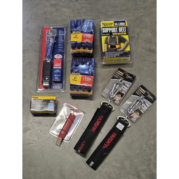 All New! Husky Hang Alls, Hammer Tacker, Irwin Clamp Sets & More