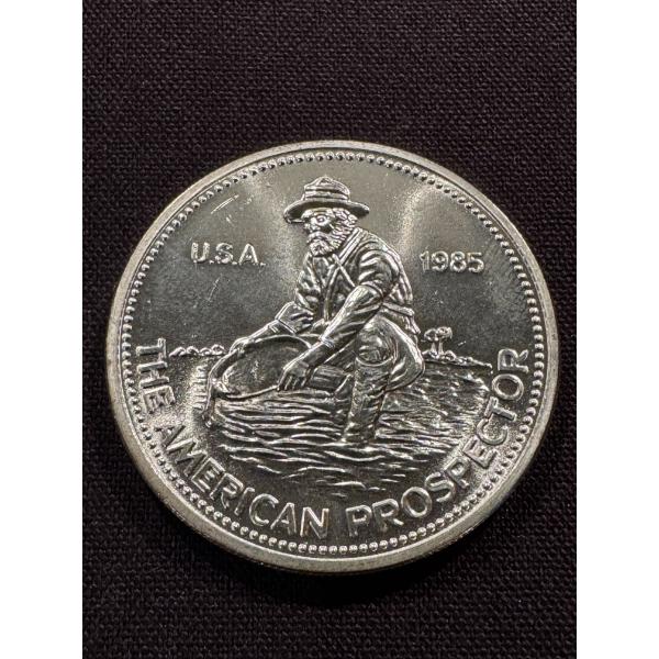 Rare 1985 Englehard The American Prospector .999 One Troy Ounce Fine Silver - Mint Condition