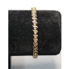 Image 1 : Vintage 10K Yellow Gold "S" Link 7" Tennis Bracelet With Diamonds - Weight: 9.1g