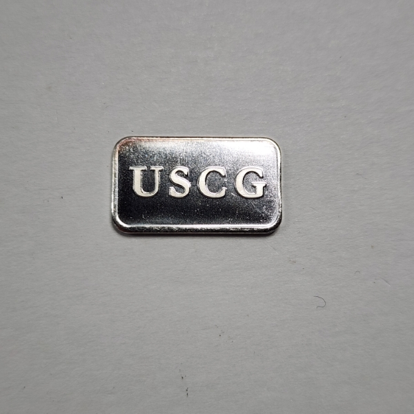 Extremely Rare USCG Silver 1 Gram .999 Fine Pure Silver Troy Oz Bar - Low Production Bar