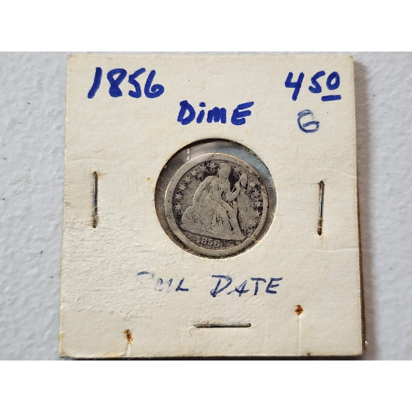 United States 1856 Seated Liberty 90% Silver Dime