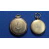 Image 2 : Waltham Norman Rockwell Collection Swiss Made Quartz Pocket Watch & Brass Picture Locket