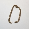 Image 1 : 14K Gold Double Link Bracelet Total Weight: 4.4g