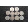 Image 1 : (10) Assorted Years Walking Liberty 90% Silver Half Dollars Face Value: $5.00