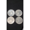 Image 2 : Assorted Years 90% Silver Franklin Half Dollars - $2.00