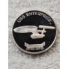 Image 1 : Star Trek 1991 25th Anniversary Commemorative Silver Coin - USS Enterprise - 1 Troy Oz. .9999 Silver