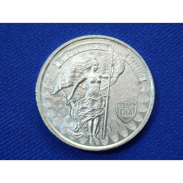 Unity, Liberty, Sword, & Snake 1 Troy oz .999 Fine Silver Round - Mint Condition