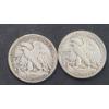 Image 2 : U.S 1946 & 1947-D Walking Liberty 90% Silver Half Dollars - Face Value: $1.00