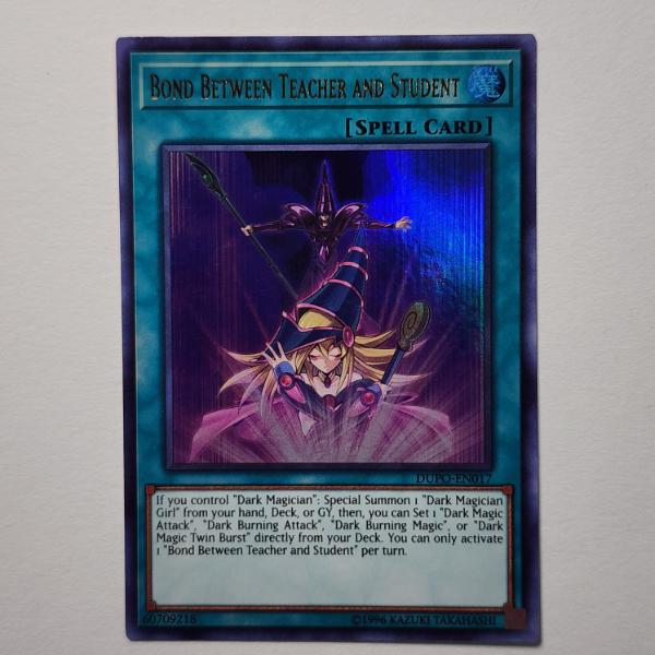 Bond Between Teacher And Student DUPO-EN017 Holo Spell Card Yu-Gi-Oh Trading Card