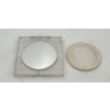 Image 2 : Rare 1950s Lucite Clear Powder Compact With Mirror In Excellent Condition