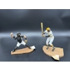 Image 1 : Jason Kendall & Roberto Clemente Baseball Figurines - Pirates #21 & Kansas City Royals #13 