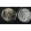 Image 1 : (2) Silver Peace Dollars - 1922S & 1924